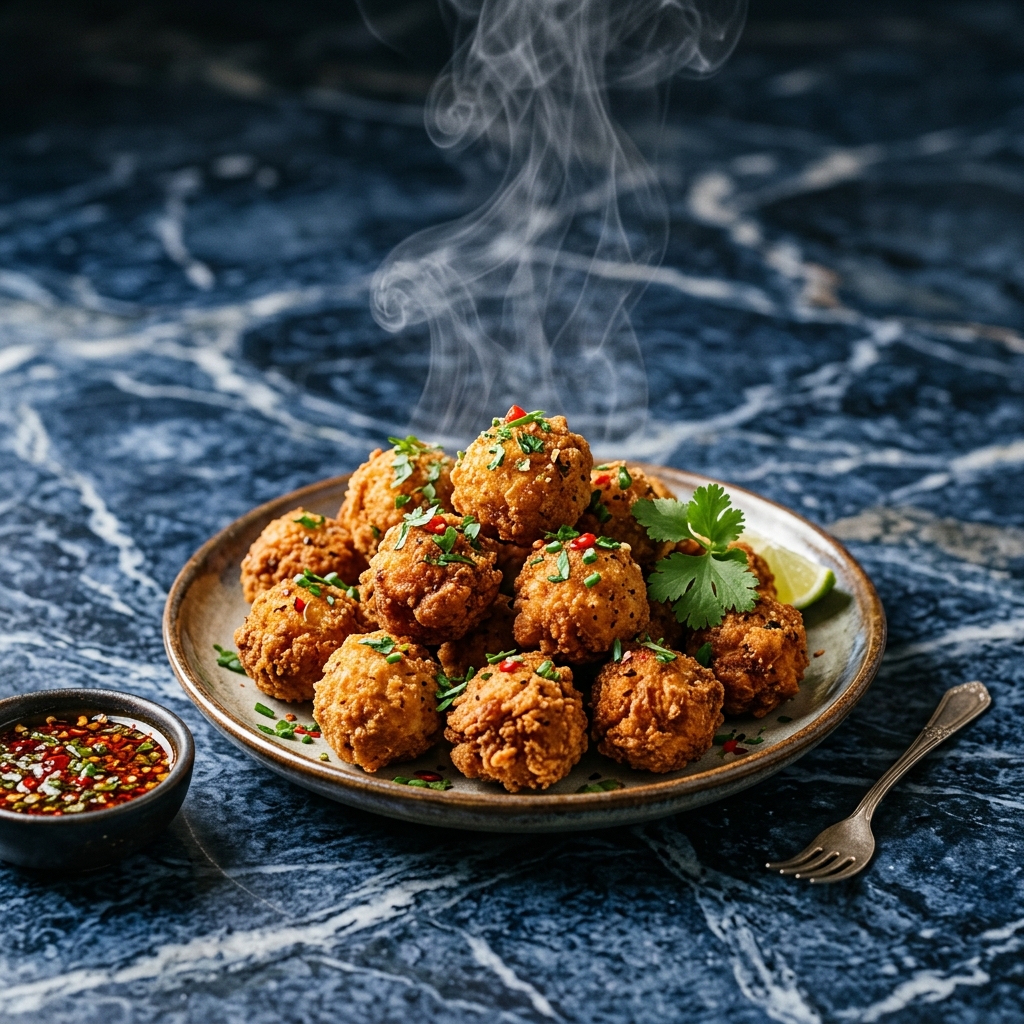 Cooked 1 kg chicken ball (100+pc)
