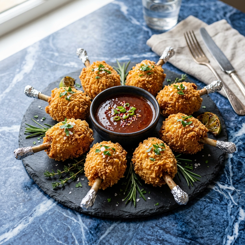Cooked 1kg chicken lollipop